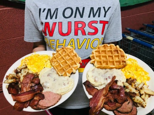 All You Can Eat Breakfast at the Wurst Haus