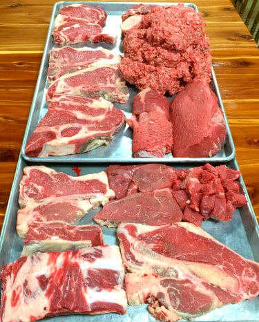 Minced Beef Meat and Beef Steaks