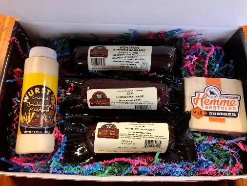 A gift box with premium game meat