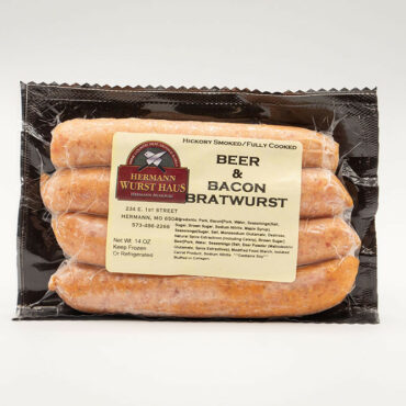 Hermann Wurst Haus Beer and Bacon Bratwurst Sausage
