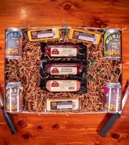 Deluxe Wurst, Cheese & Soda Box