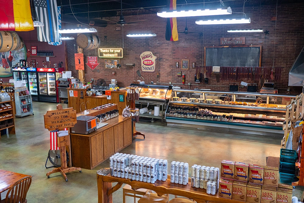 Hermann Wurst Haus store interior